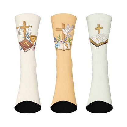 Cross Pigeon Quarter Socks - Multicolor - EU37-44(US4-10) - image 1