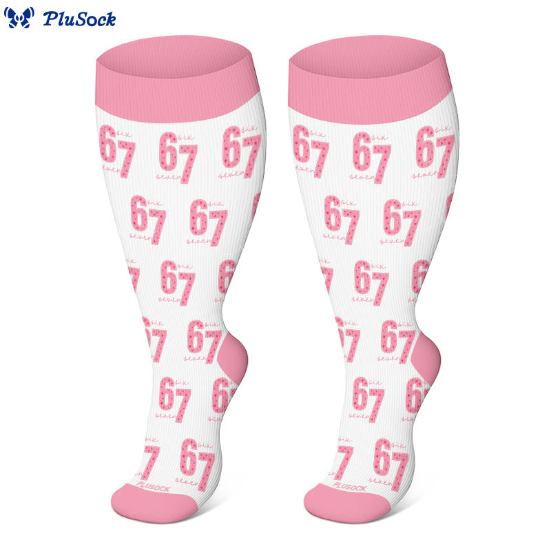 Plus Size 67 Compression Socks(3 Pairs) - image 3