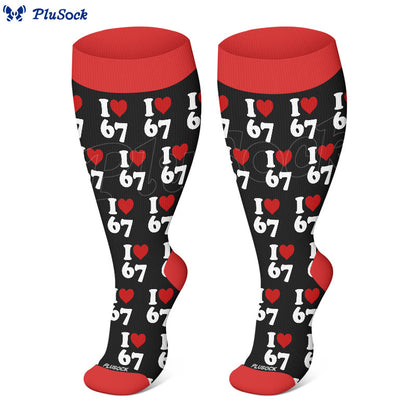 Plus Size 67 Compression Socks(3 Pairs) - image 2