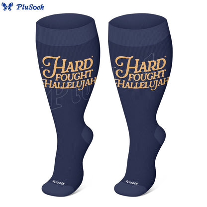 Plus Size Bible Verse Compression Socks(3 Pairs) - image 3