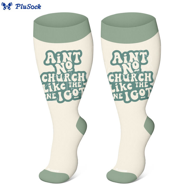 Plus Size Bible Verse Compression Socks(3 Pairs) - image 4