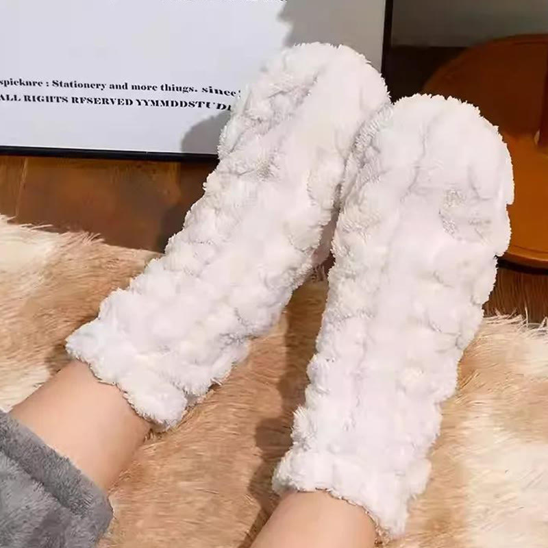 Keep Warm Coral Fleece Sleep Socks(3 Pairs) - image 6