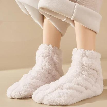 Keep Warm Coral Fleece Sleep Socks(3 Pairs) - image 12