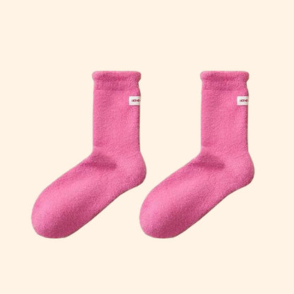 Flexible Soft Sleep Socks(3 Pairs) - Dark Pink - EU36-43(US3-9) - image 12