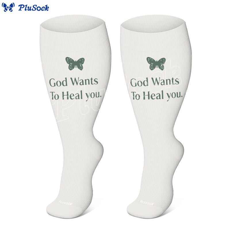Plus Size Faith Healing Compression Socks(3 Pairs) - image 3