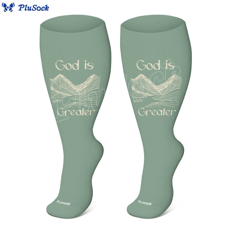 Plus Size Faith Healing Compression Socks(3 Pairs) - image 4
