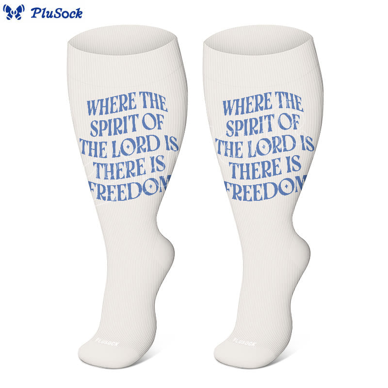 Plus Size Scripture Hope Compression Socks(3 Pairs) - image 4