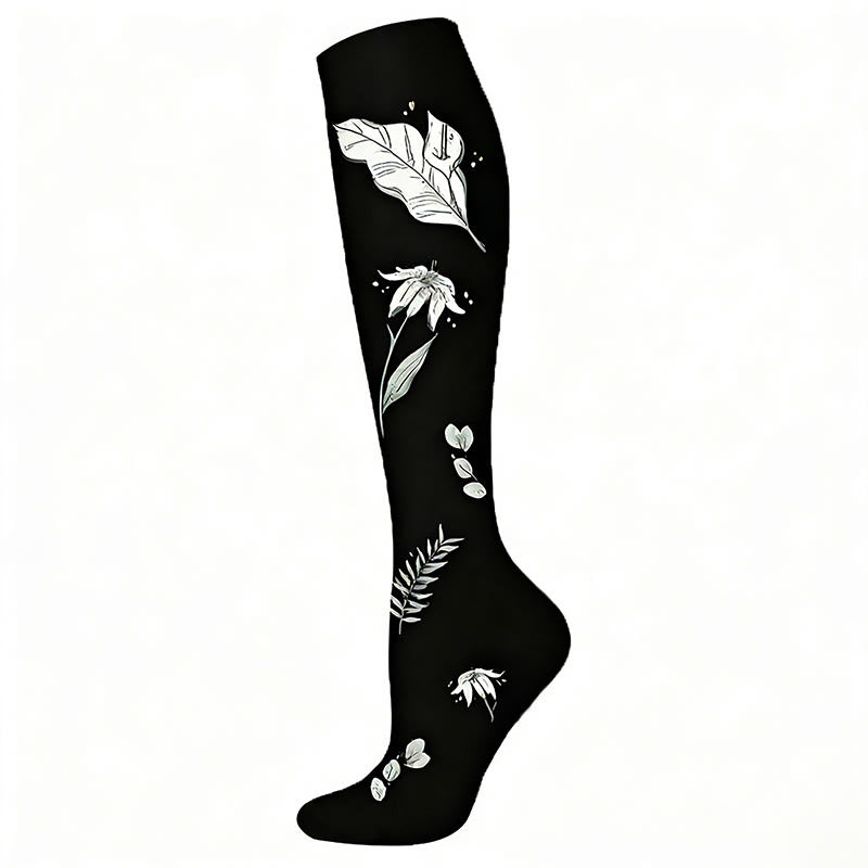 Garden Dreams Compression Socks(6 Pairs) - Black - S/M - image 6