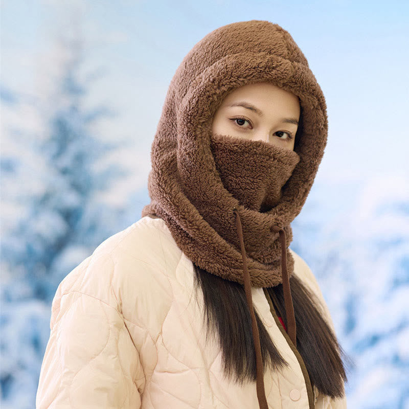 Thickened Windproof Hooded Scarf - image 4