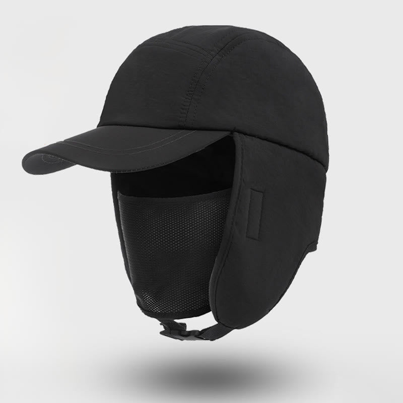 Water Repellent Sporty Style Hat - Black - One Size - image 1