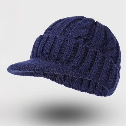 Pull Down Ear Beanie - Navy Blue - One Size - image 2