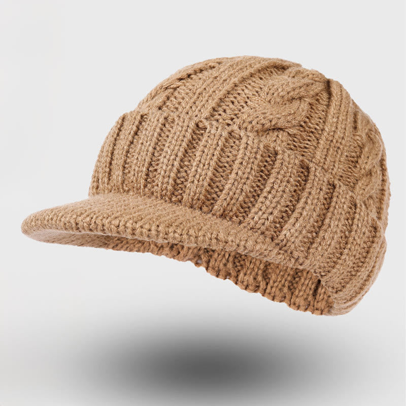 Pull Down Ear Beanie - Khaki - One Size - image 1