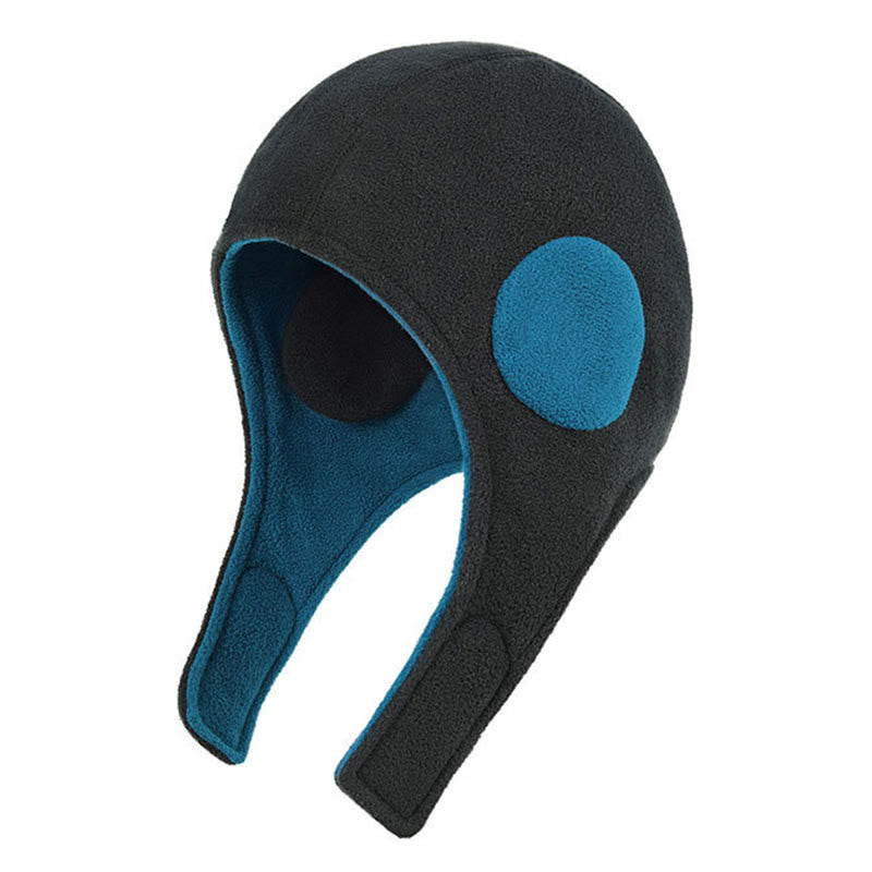 Ear Flaps Windproof Beanie - Black - One Size - image 6