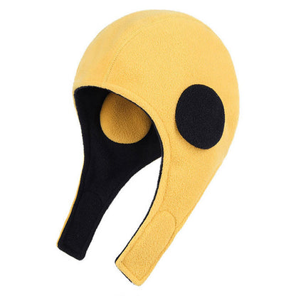 Ear Flaps Windproof Beanie - Yellow - One Size - image 7
