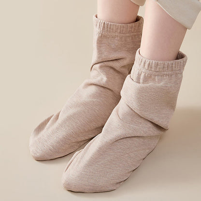 Skin Friendly Reinforced Design Sleep Socks - Khaki - EU36-44(US3-10) - image 4