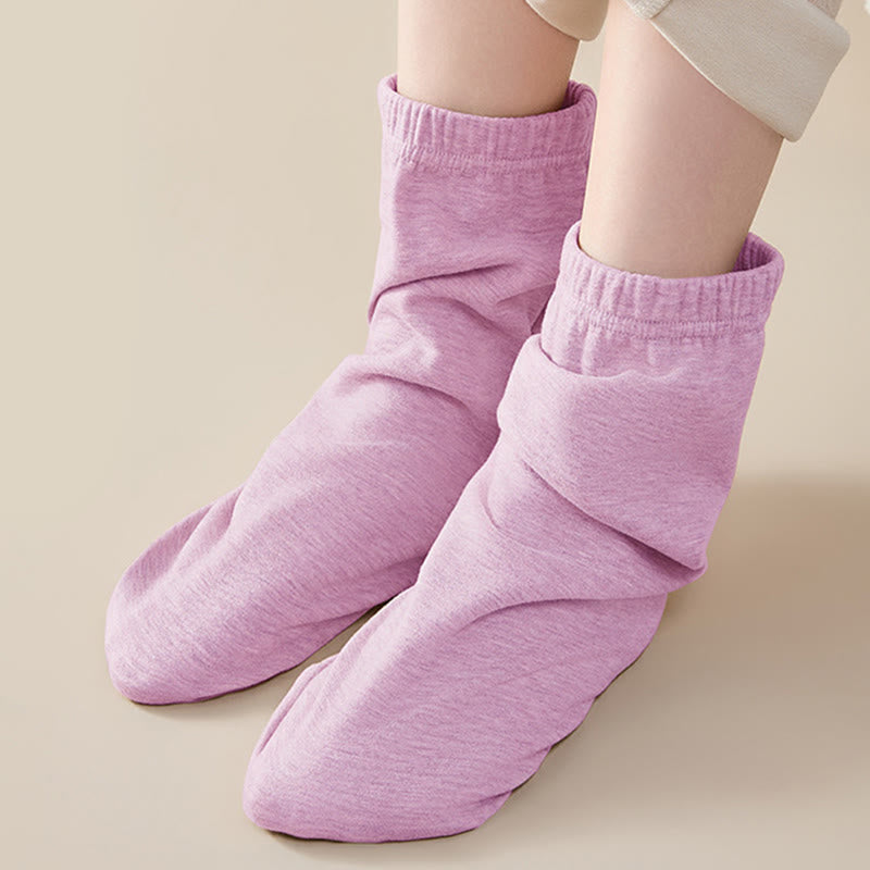 Skin Friendly Reinforced Design Sleep Socks - Purple - EU36-44(US3-10) - image 8