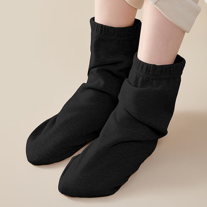 Skin Friendly Reinforced Design Sleep Socks - Black - EU36-44(US3-10) - image 6