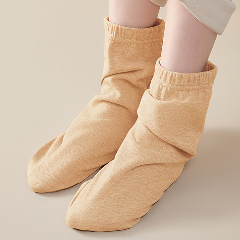 Skin Friendly Reinforced Design Sleep Socks - Nude - EU36-44(US3-10) - image 11
