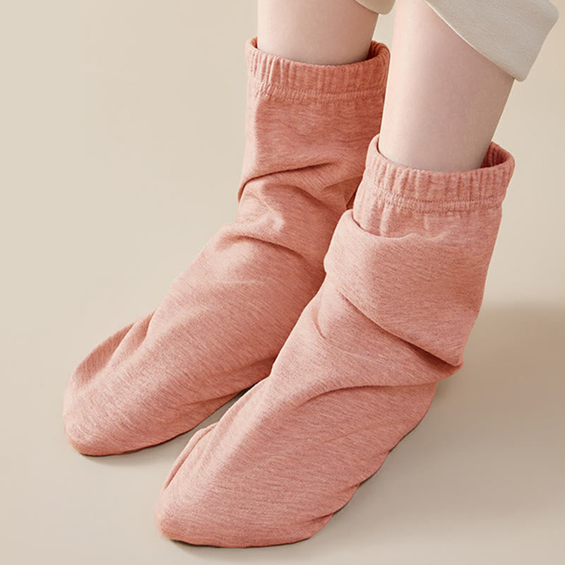 Skin Friendly Reinforced Design Sleep Socks - Pink - EU36-44(US3-10) - image 3