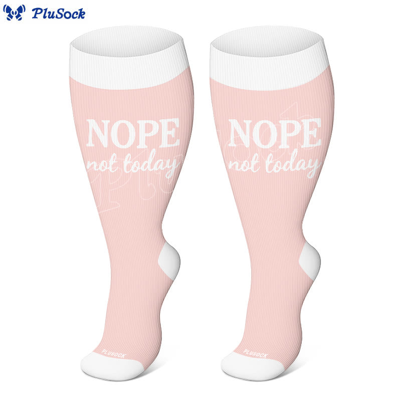 Plus Size Positive Quotes Compression Socks(3 Pairs) - image 2