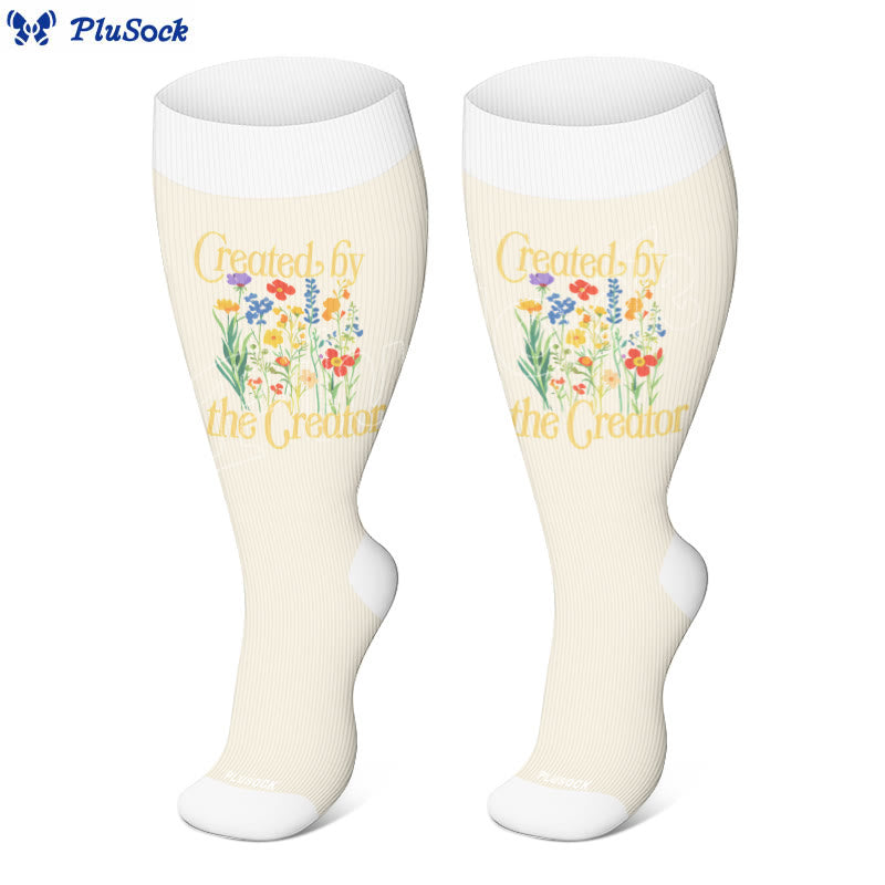 Plus Size Strength Words Compression Socks(3 Pairs) - image 4