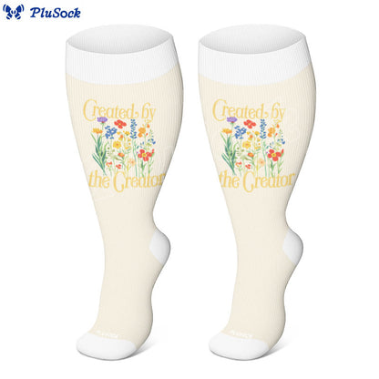 Plus Size Strength Words Compression Socks(3 Pairs) - image 4