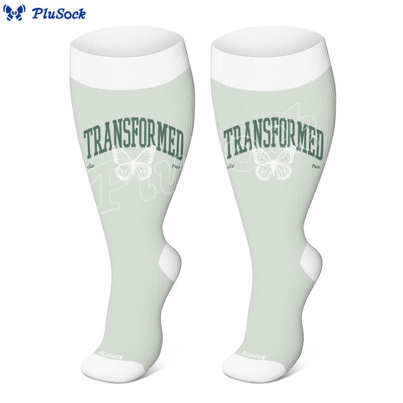 Plus Size Strength Words Compression Socks(3 Pairs) - image 2