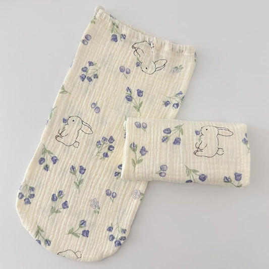 Adjustable Skin Friendly Cotton Sleep Socks - Beige - L - image 0