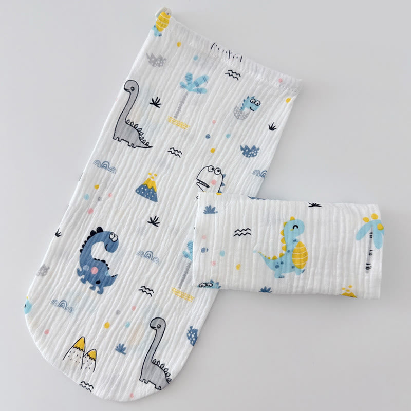 Adjustable Skin Friendly Cotton Sleep Socks - White - L - image 1