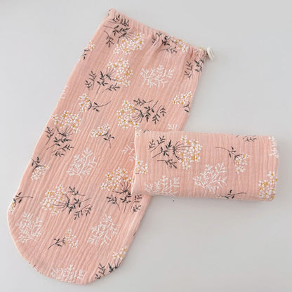 Adjustable Skin Friendly Cotton Sleep Socks - Pink - L - image 5