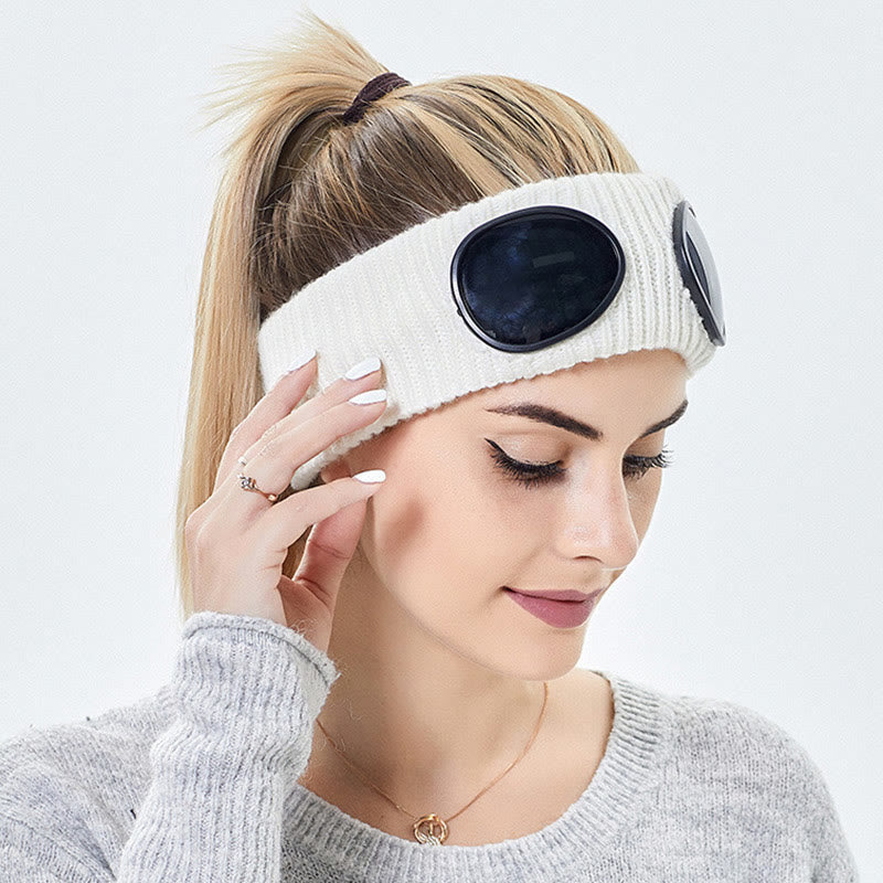 Solid Color Headband With Goggles - image 5