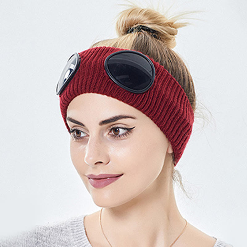Solid Color Headband With Goggles - image 4