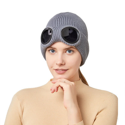 Keep Warm Beanie With Goggles - image 6