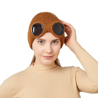 Keep Warm Beanie With Goggles - image 3