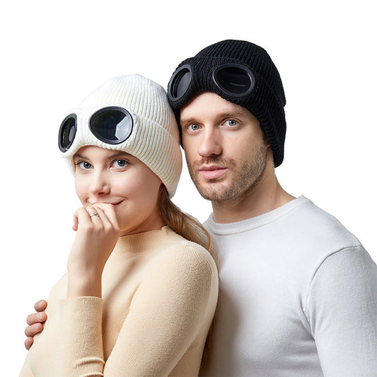 Keep Warm Beanie With Goggles - image 0