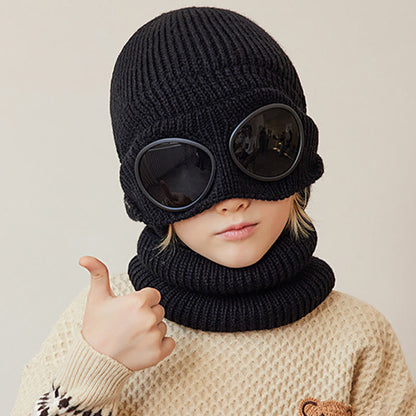 Unisex Scarf Beanie With Goggles - image 10