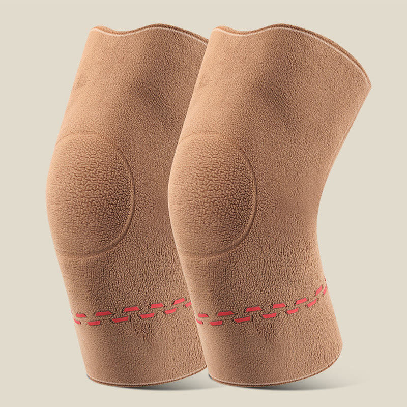 Soft Skin Friendly Knee Sleeves - Brown - L - image 16