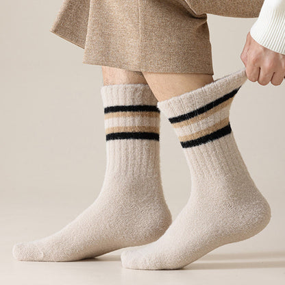 Two Tone Parallel Bars Quarter Socks(3 Pairs) - image 1