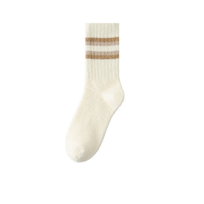 Two Tone Parallel Bars Quarter Socks(3 Pairs) - White - EU39-44(US6-10) - image 11