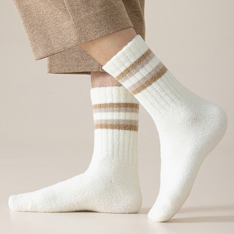 Two Tone Parallel Bars Quarter Socks(3 Pairs) - image 6