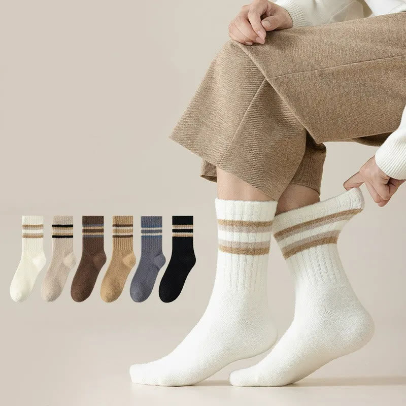 Two Tone Parallel Bars Quarter Socks(3 Pairs) - image 0