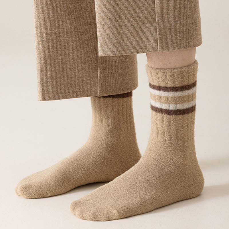 Two Tone Parallel Bars Quarter Socks(3 Pairs) - image 3