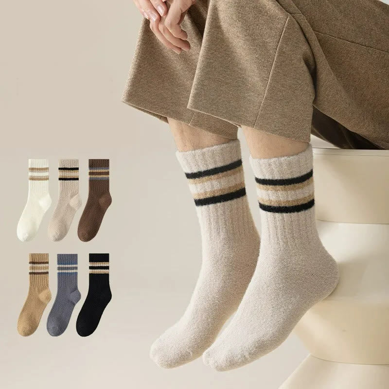 Two Tone Parallel Bars Quarter Socks(3 Pairs) - image 8