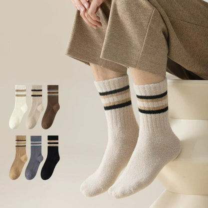 Two Tone Parallel Bars Quarter Socks(3 Pairs) - image 8