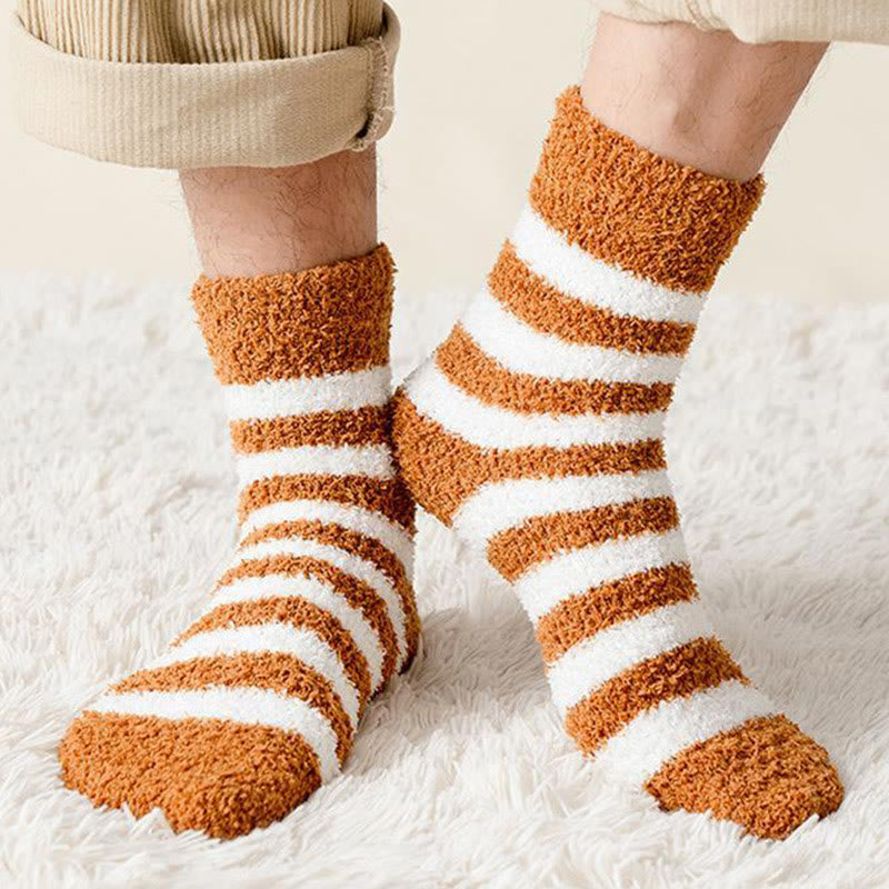 Soft Wide Stripes Quarter Socks(5 Pairs) - image 2