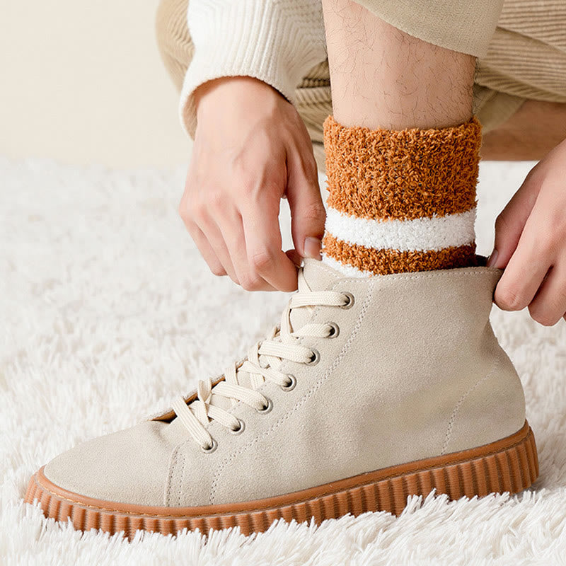 Soft Wide Stripes Quarter Socks(5 Pairs) - image 13