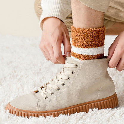 Soft Wide Stripes Quarter Socks(5 Pairs) - image 13