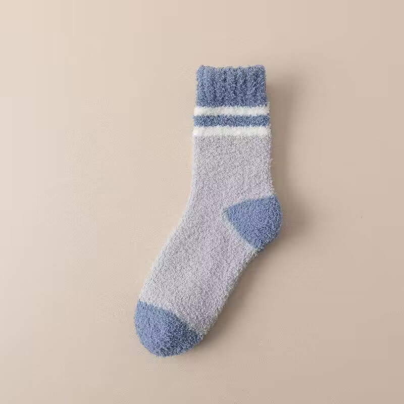 Fleece Winter Quarter Socks(7 Pairs) - Royal Blue - EU39-44(US6-10) - image 16