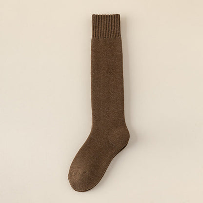Cashmere Warm Knee High Socks - Coffee - EU39-44(US6-10) - image 20