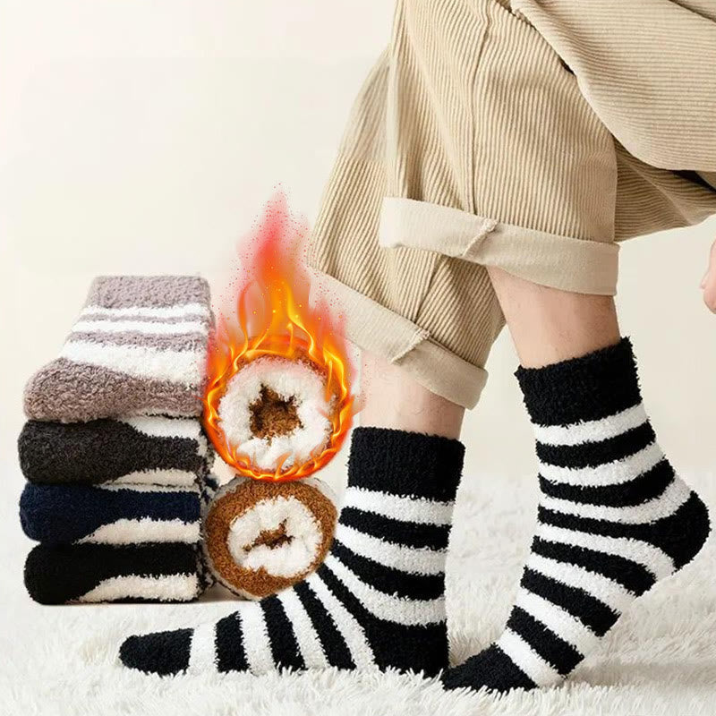 Soft Wide Stripes Quarter Socks(5 Pairs) - image 0